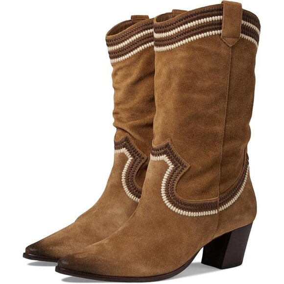 Bernardo Fremont Suede Western Boot - Picture 1 of 4